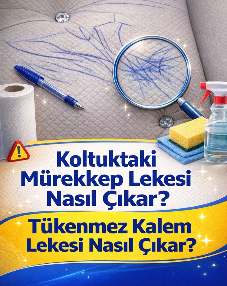 Koltuktaki Mürekkep Lekesi Nasıl Çıkar?