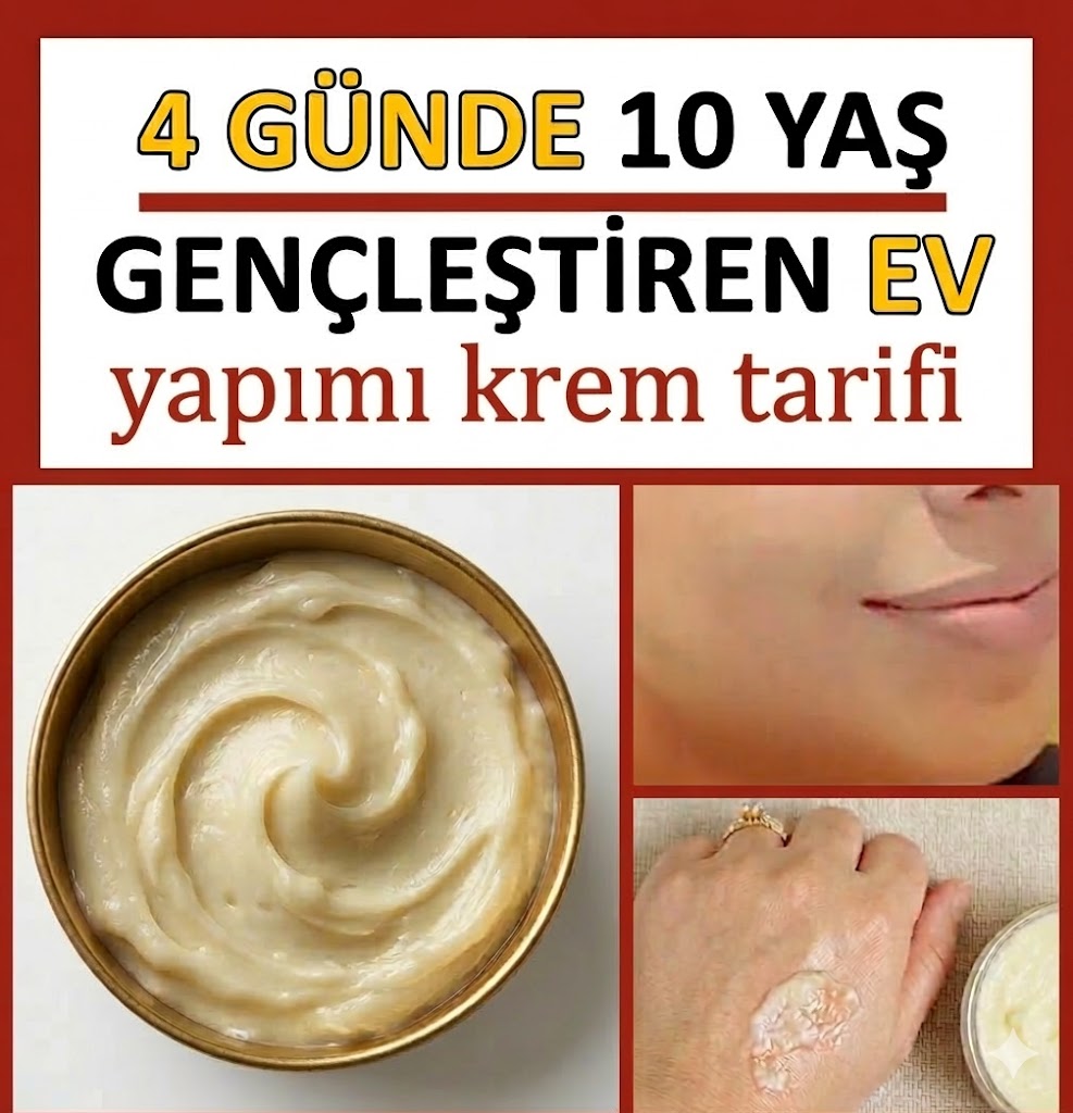 Kadınlar 4 Gün içinde 10 Yaş Gençleştiren ev yapımı Krem için Çıldırıyor