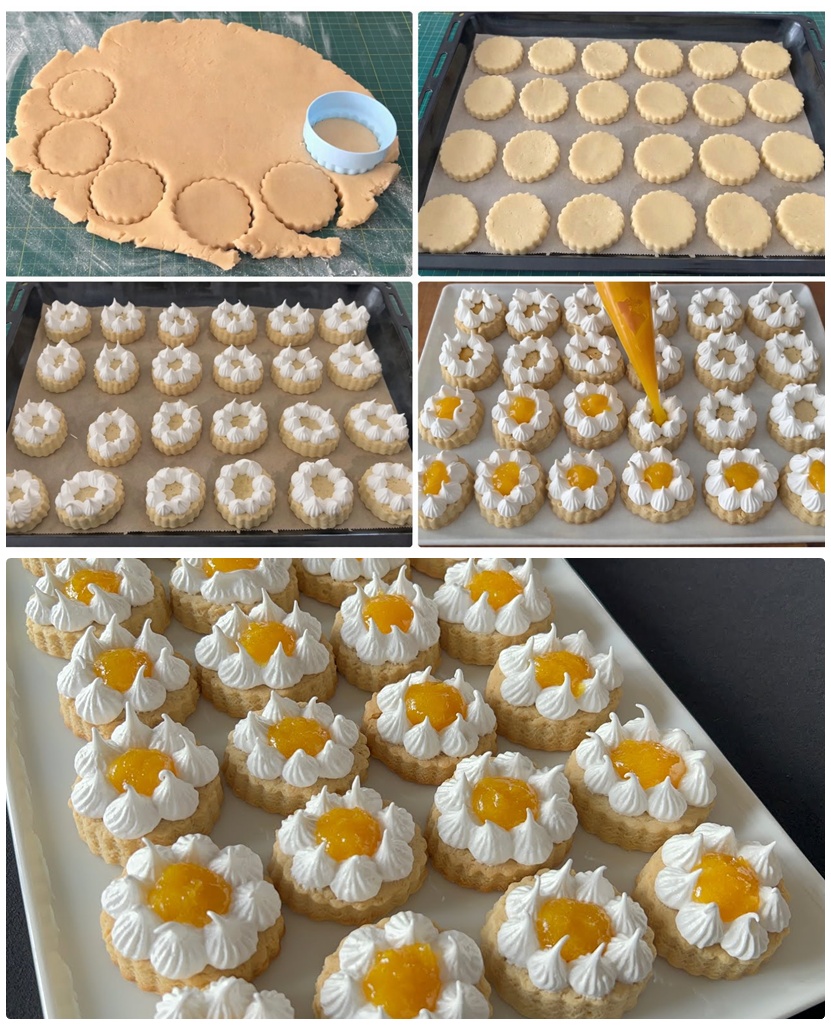 Pastanelerde Böylesi Yok Merengli Portakallı Kurabiye Tarifi