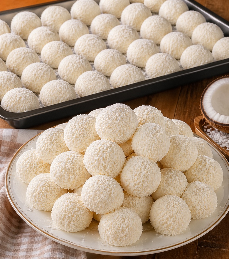 Hindistan Cevizli Kartopu Kurabiyesi Tarifi