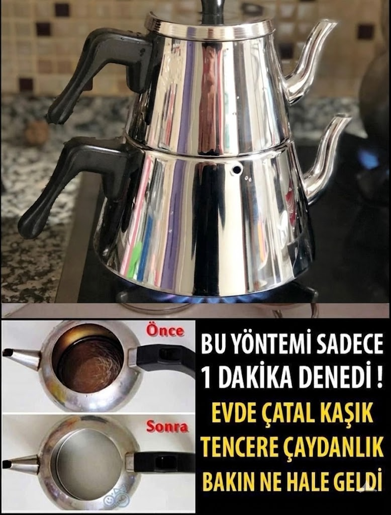 Evde Çelik Kaplarınızı 1 Dakikada Kolayca Parlatın