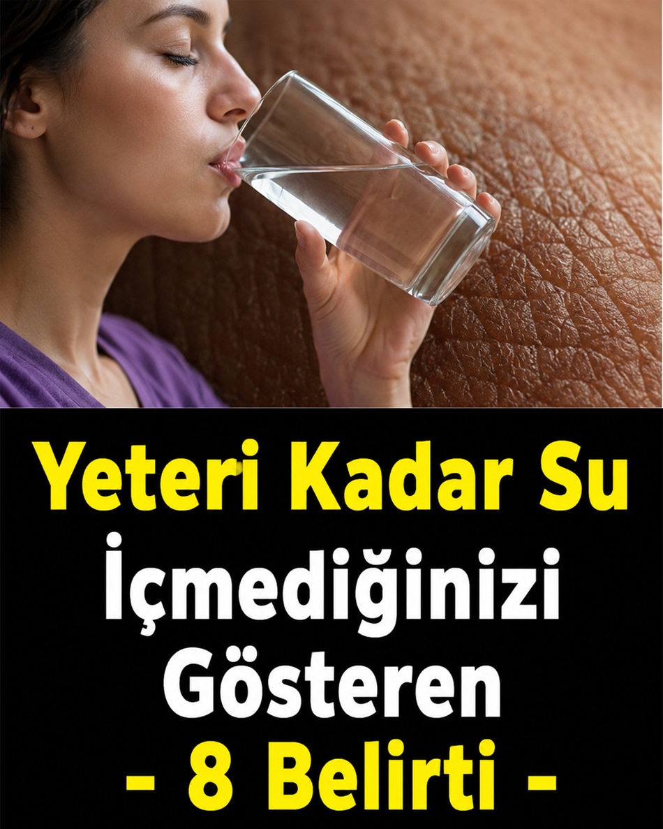 Eğer yeteri kadar su içmediğinizde başınıza bunlar gelir..