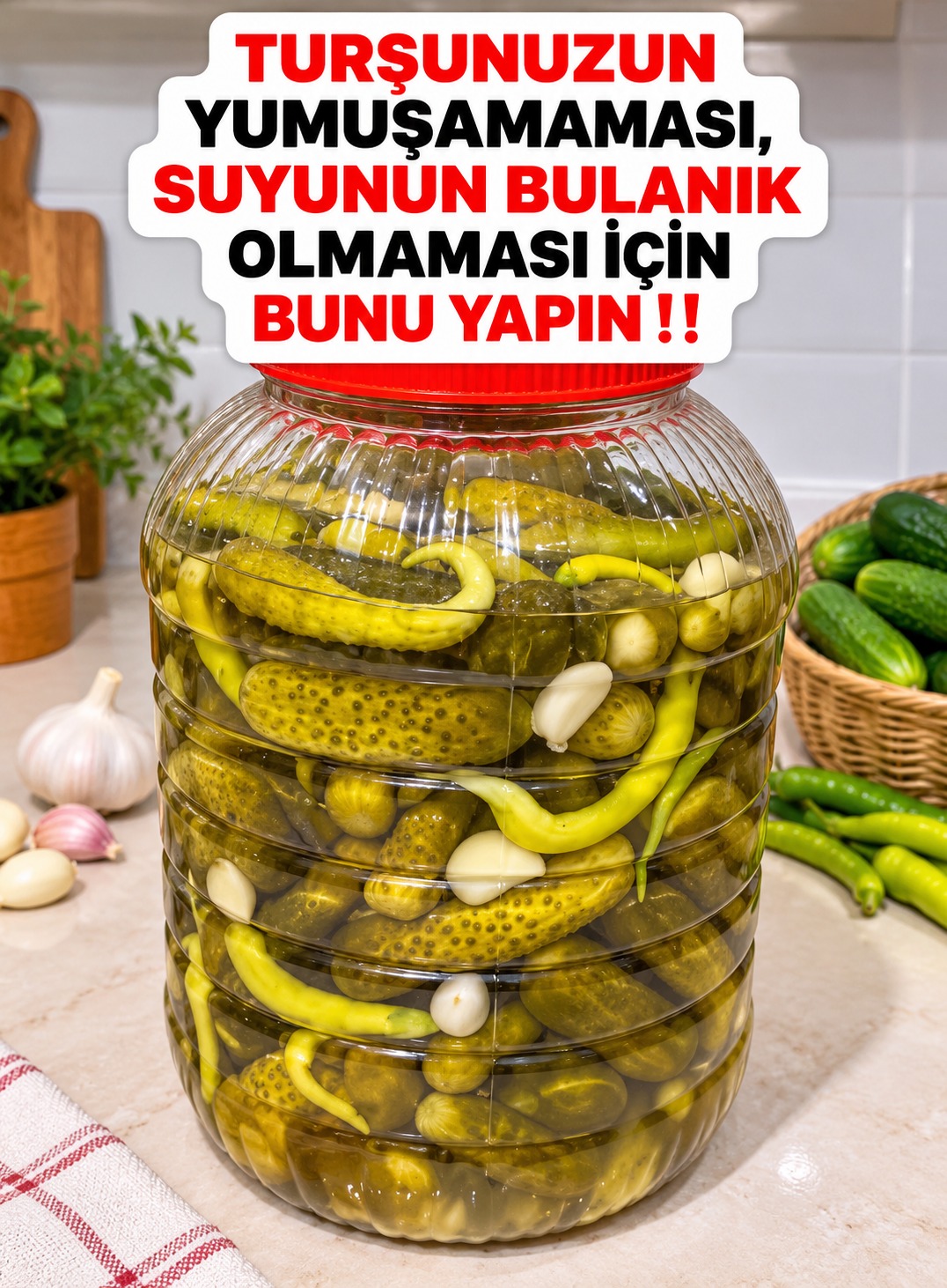 Turşu Suyunuz Bulanıyorsa Bunu Mutlaka Deneyin!
