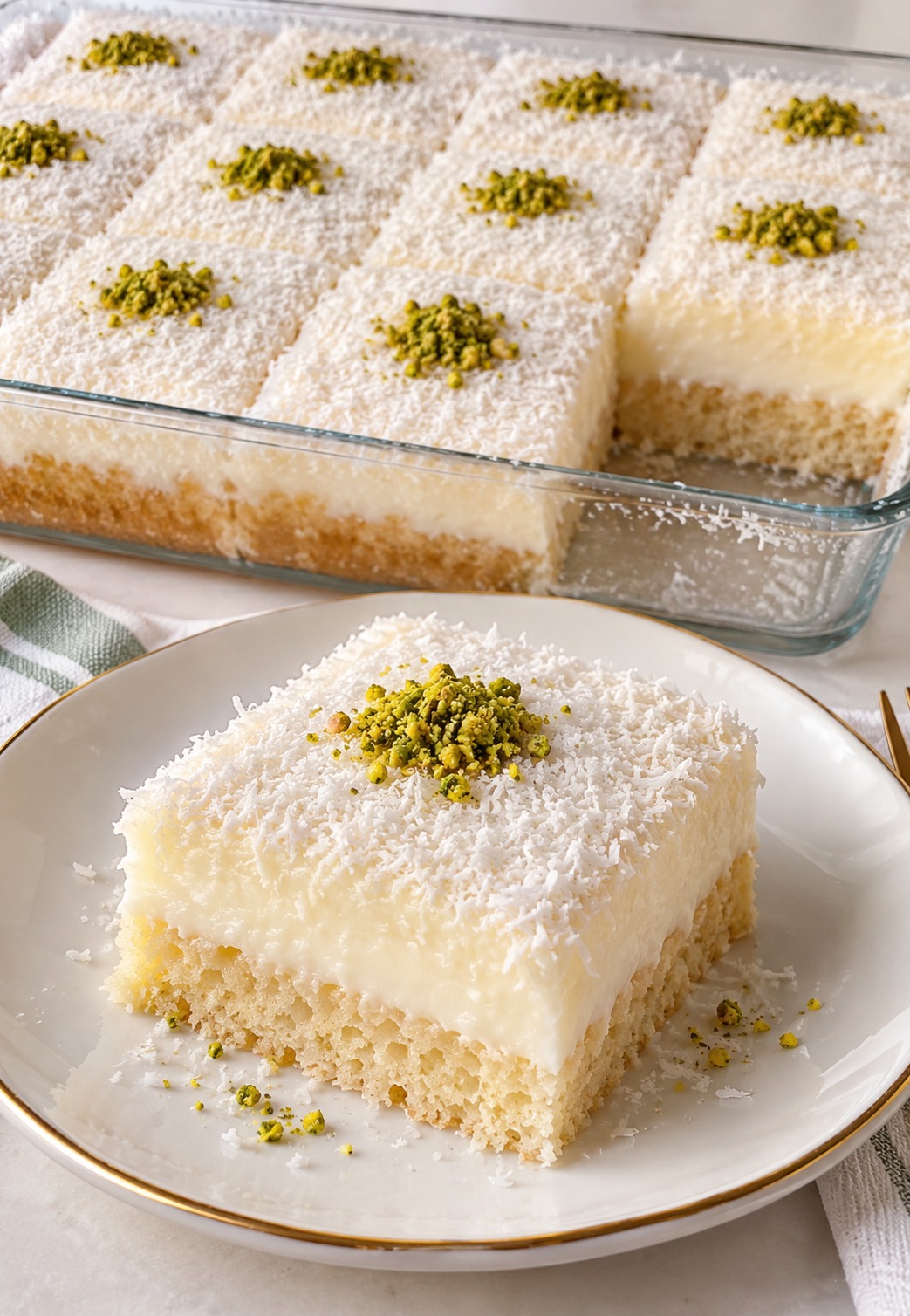 Muhallebili Sütlü Pasta Tarifi