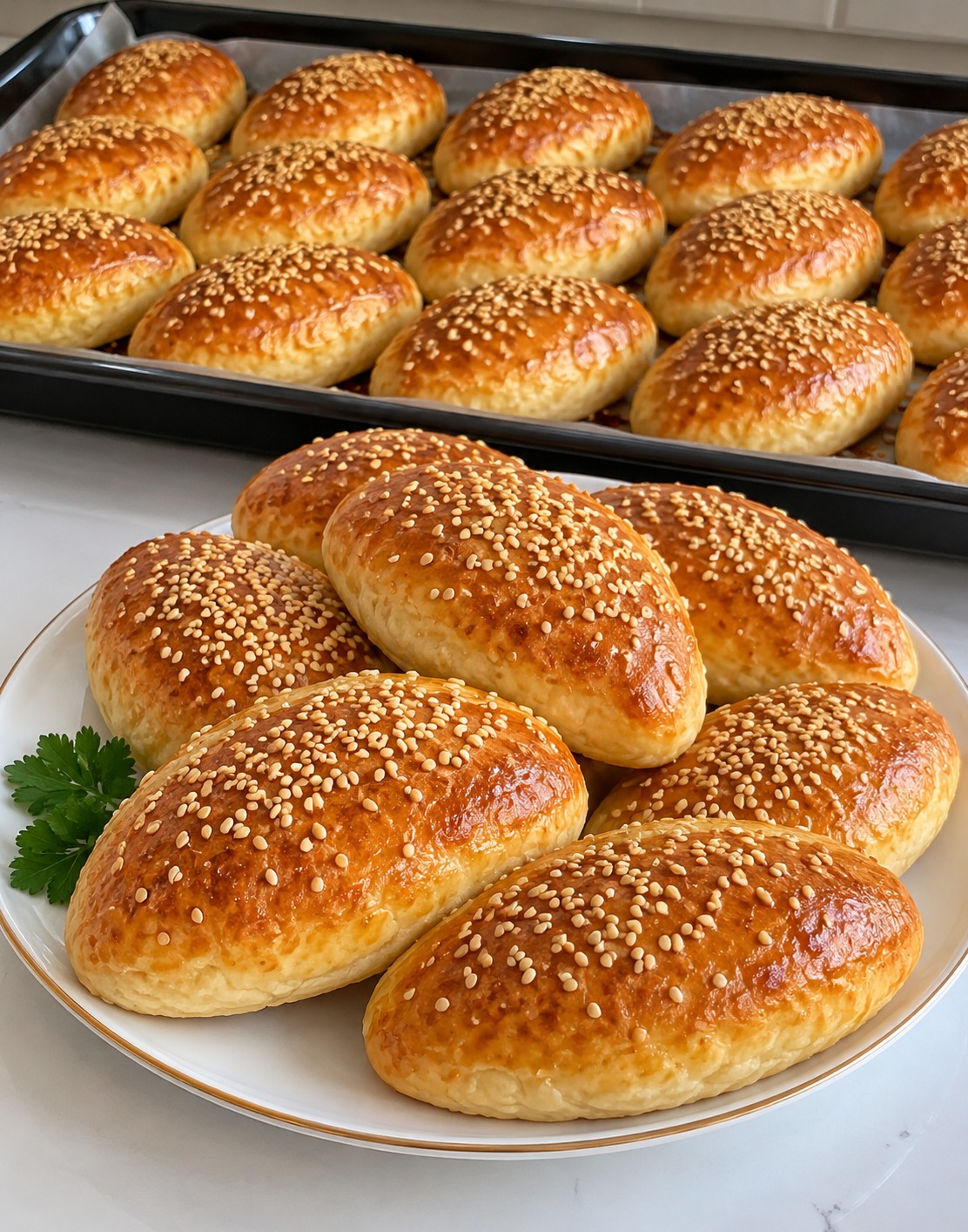 Susamlı Peynirli Poğaça Tarifi