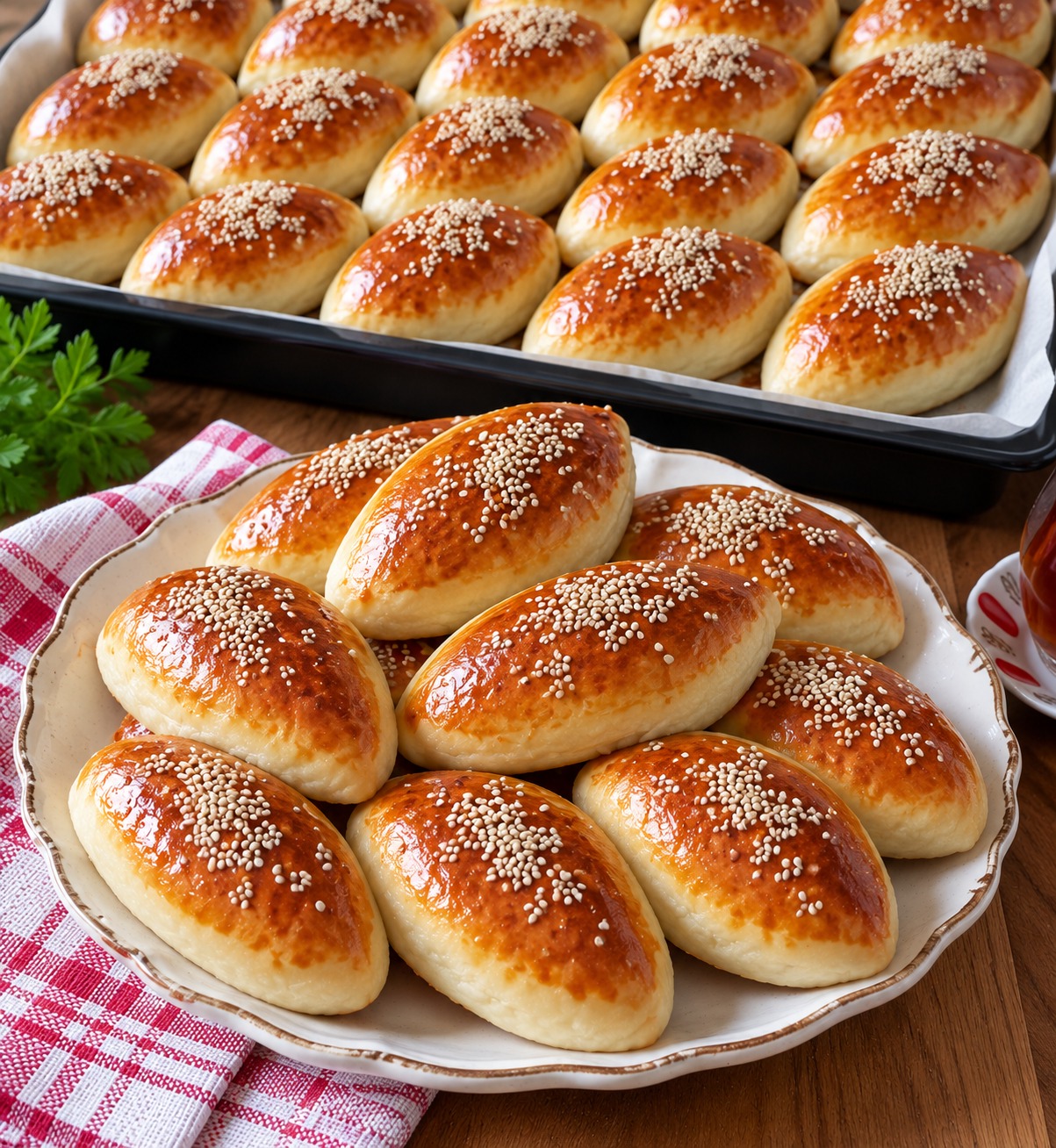 Yumuşacık, Susamlı Ev Poğaçası Tarifi