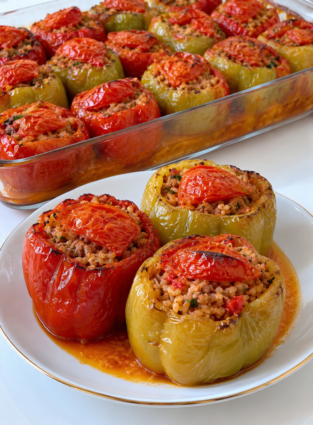 Fırında Biber Dolması Tarifi