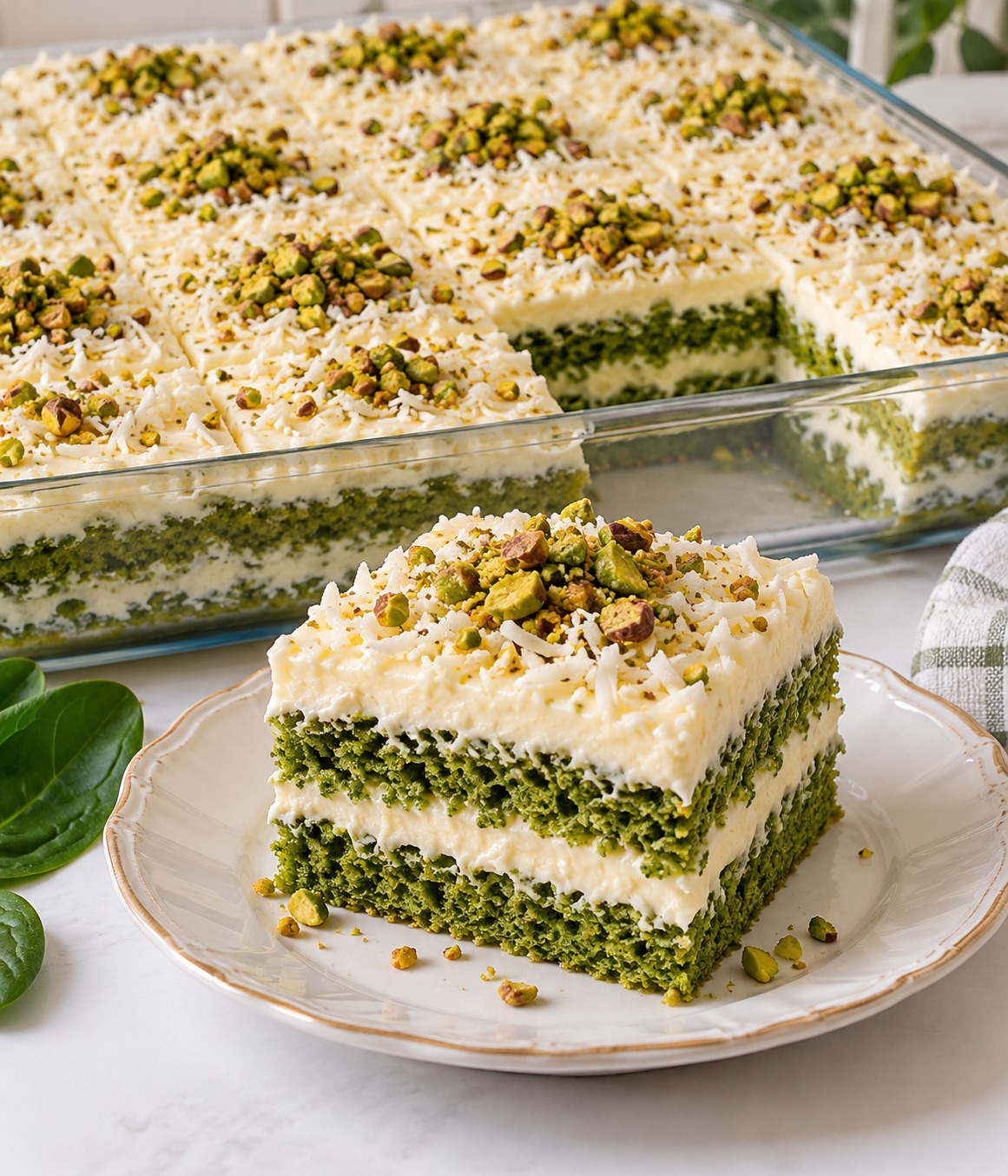 Ispanaklı Kremalı Yaş Pasta Tarifi