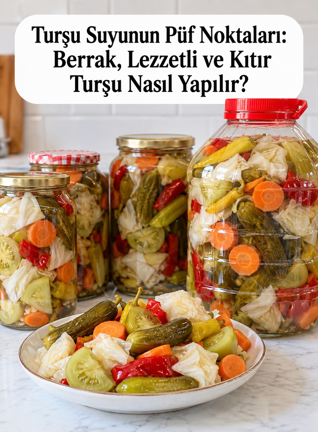 Turşu Suyunun Püf Noktaları Berrak, Lezzetli ve Kıtır Turşu Nasıl Yapılır?